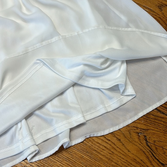 Francesca’s white lace bodice sleeveless mini dress.  Zip back.  Size Small. - Picture 4 of 11